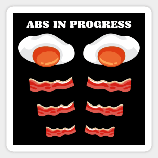 Funny Abs in Progress Sticker